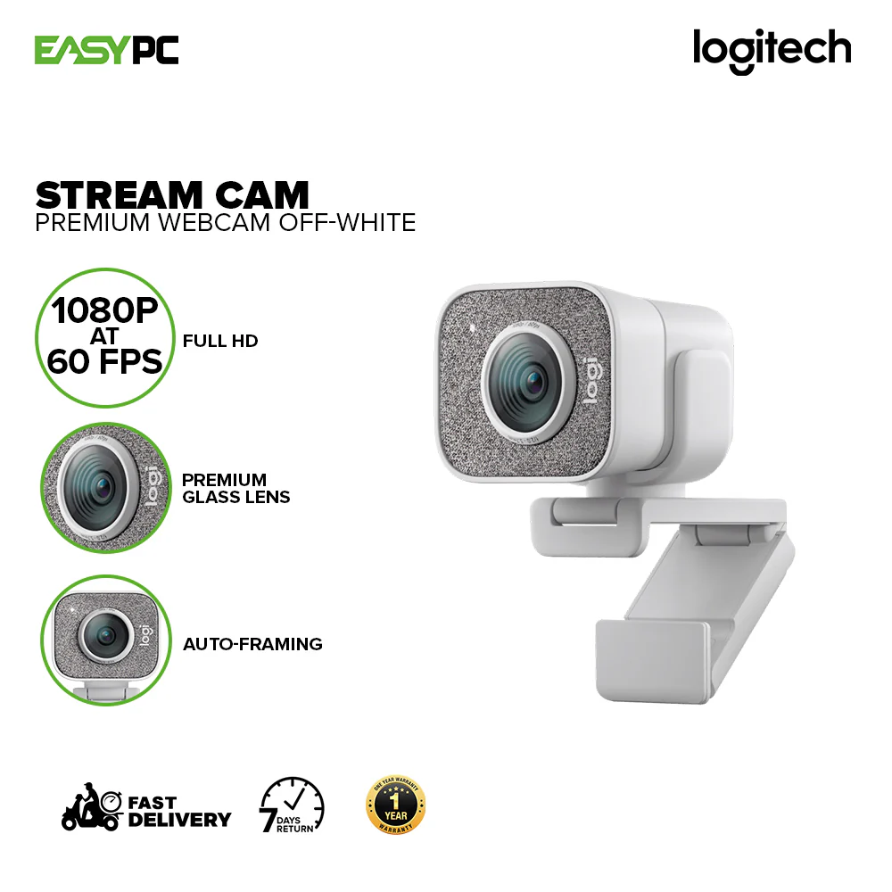 Logitech Stream Cam Premium Full HD Camera w/ USB-C for Live streaming,content Creation Graphite & Off-White Webcam 1ION - Image 7
