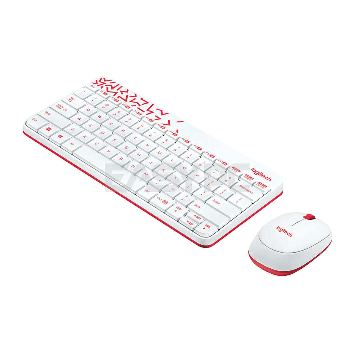 Logiteh MK240 Nano Wireless Keyboard and Mouse White - Image 3