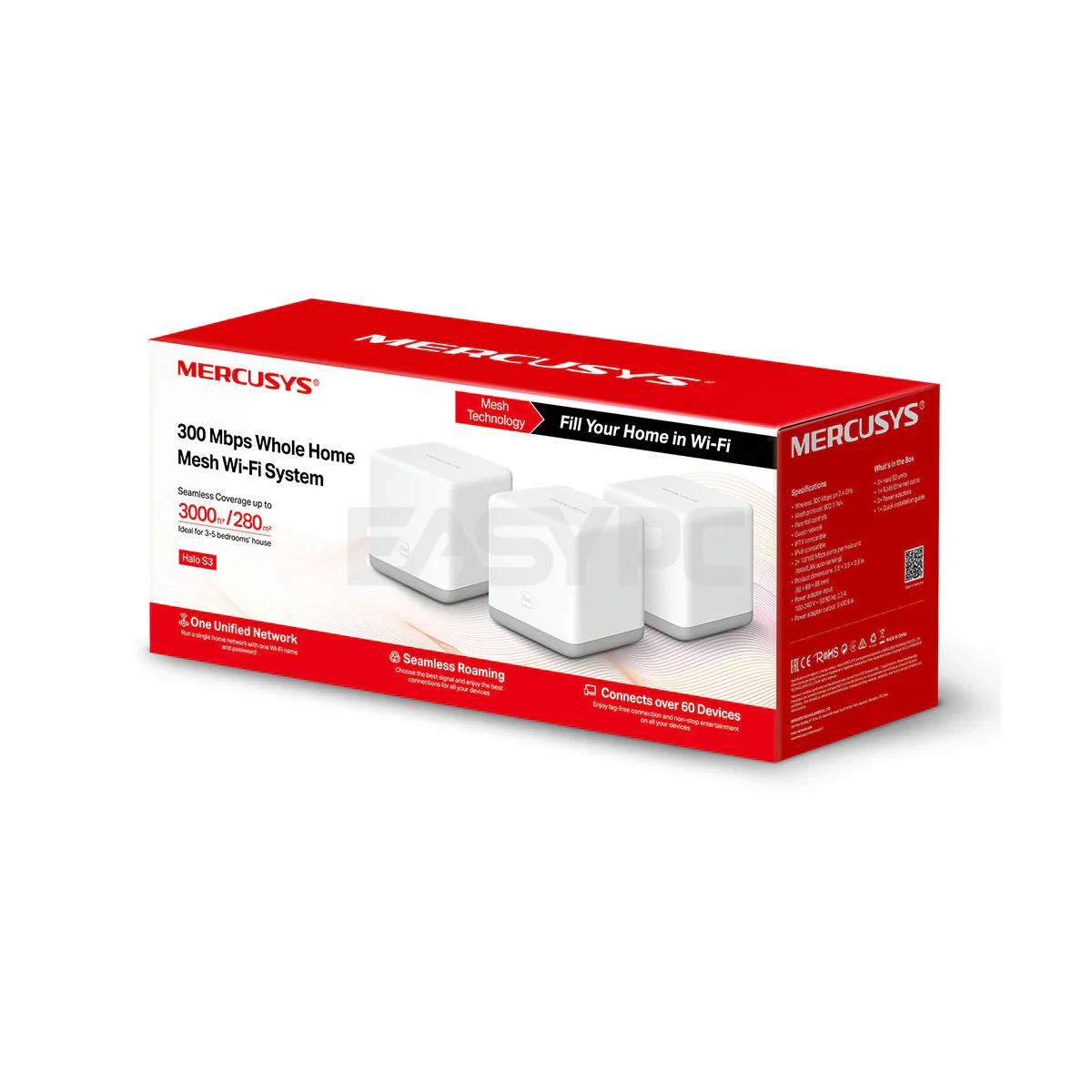 Mercusys Halo S3 (3pack) 300mbps Whole Home Mesh Wifi System - Image 4