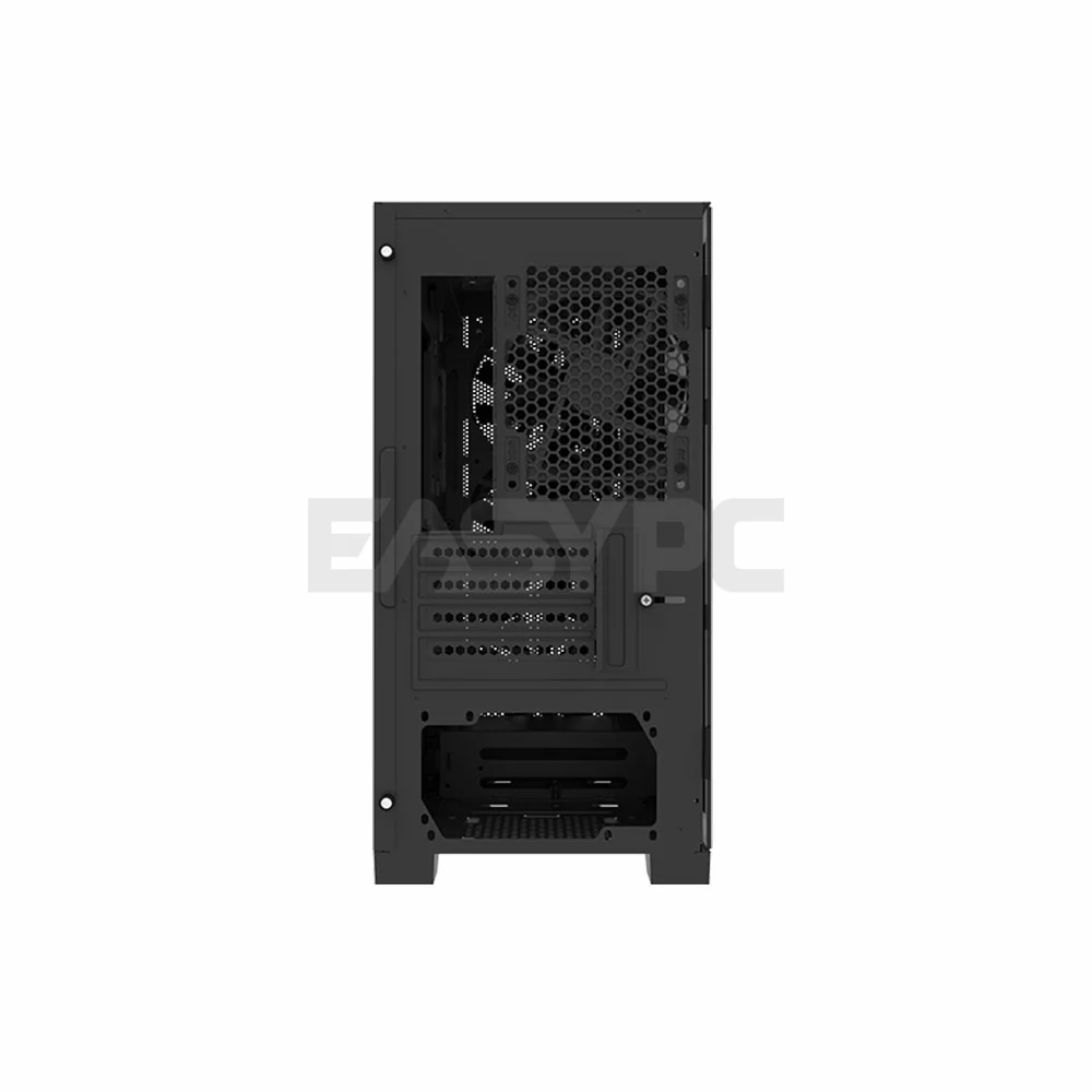 Montech Air 100 ARGB Mesh Micro ATX Tempered Glass Side Panel Gaming PC Case Black - Image 4