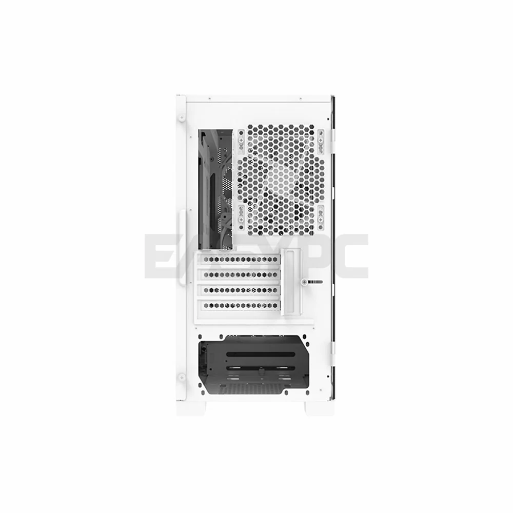 Montech Air 100 ARGB Mesh Micro ATX Tempered Glass Side Panel Gaming PC Case White - Image 4