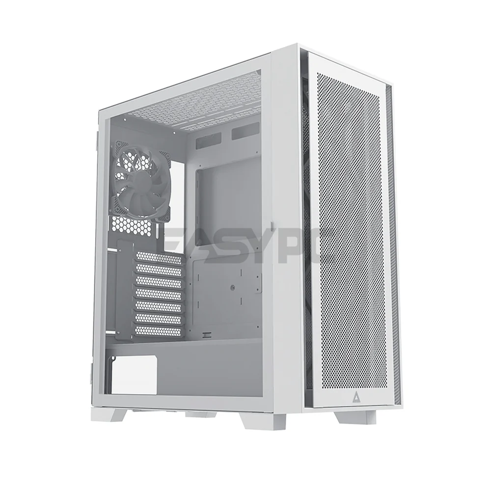 Montech Air 1000 Lite White Mesh ATX Case with 3*120mm Fans Toolless Quick Release Front Panels PC Case 18LIG MO472606