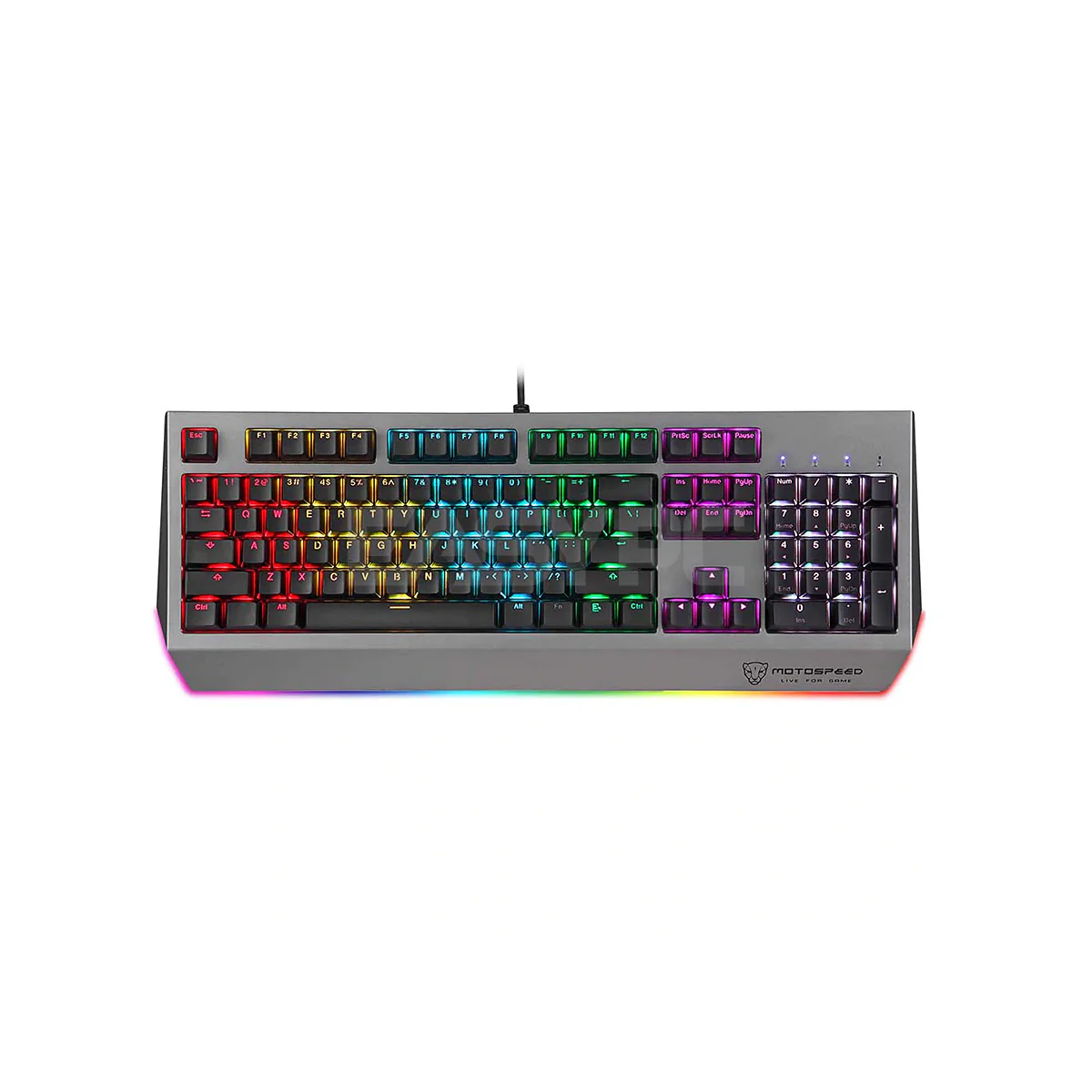 Motospeed CK99 All keys Anti-gosting, 104 keys ABS double color injection RGB Outemu Keyboard MOCK1406 4PHIL