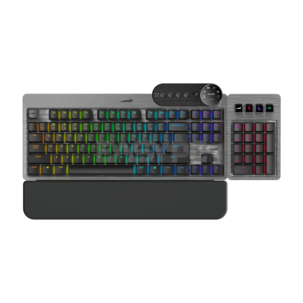 Mountain Everest Max RGB Backlight MX Blue, Brown, Red, & MX Silent Gunmetal Gray ABS Keycaps Mechanical Keyboard 18LIG - Image 6