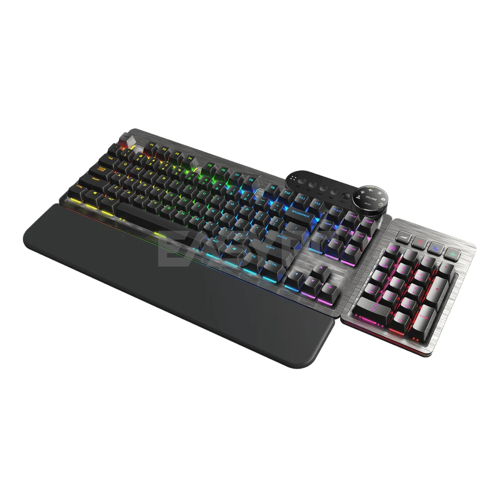 Mountain Everest Max RGB Backlight MX Blue, Brown, Red, & MX Silent Gunmetal Gray ABS Keycaps Mechanical Keyboard 18LIG - Image 8