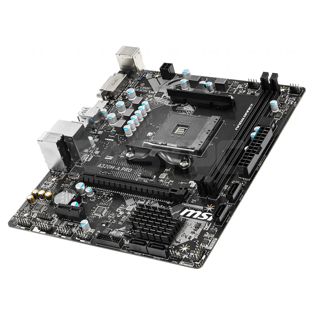 MSI A320M A Pro 3200mhz AM4 DDR4 Gaming Motherboard - Image 3