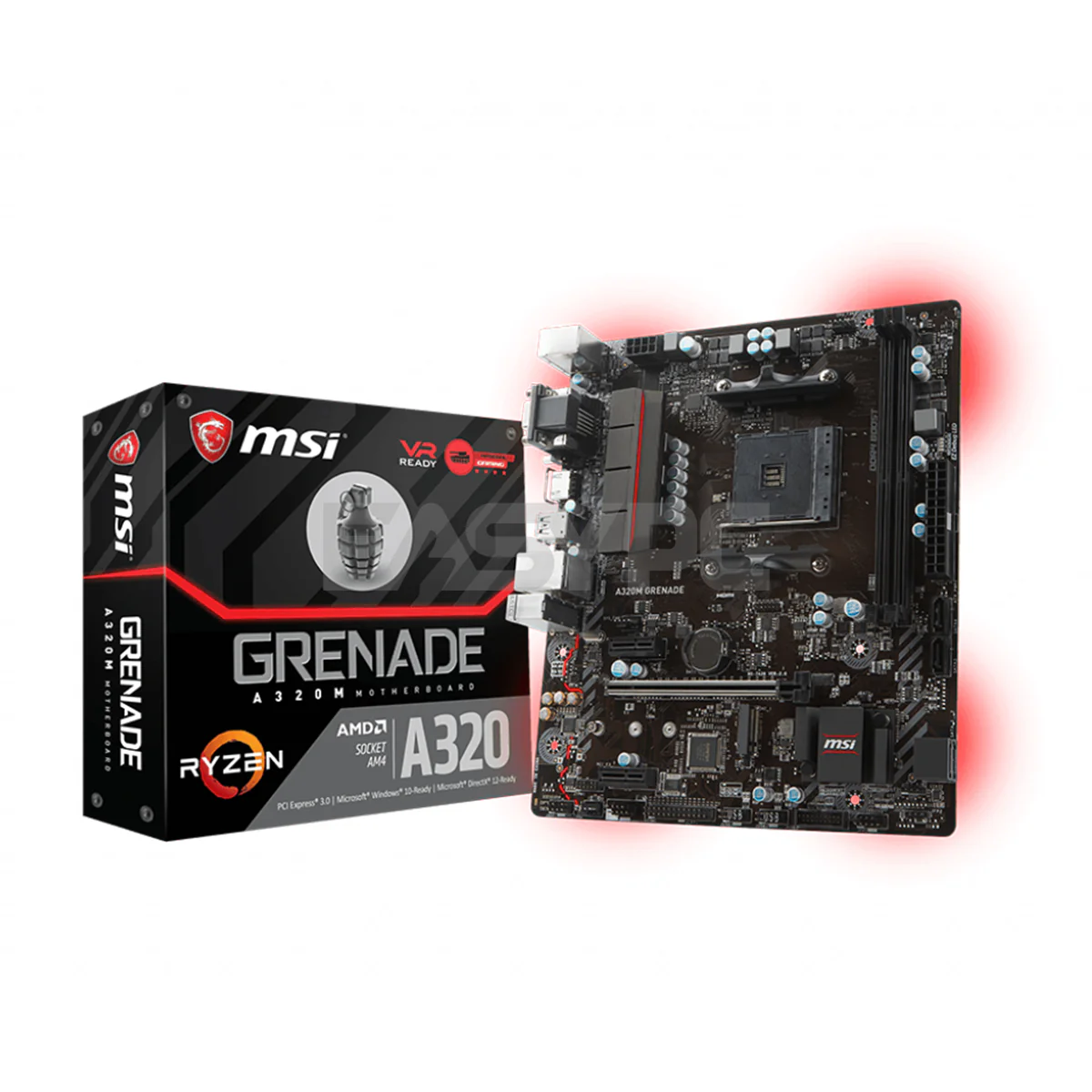 MSI A320m Grenade Motherboard Socket Am4 Ddr4