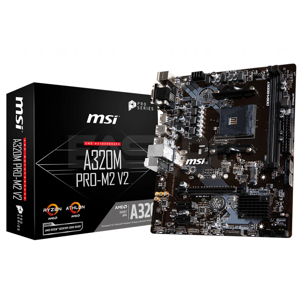 MSI A320M-M2 Motherboard Socket Am4 Ddr4