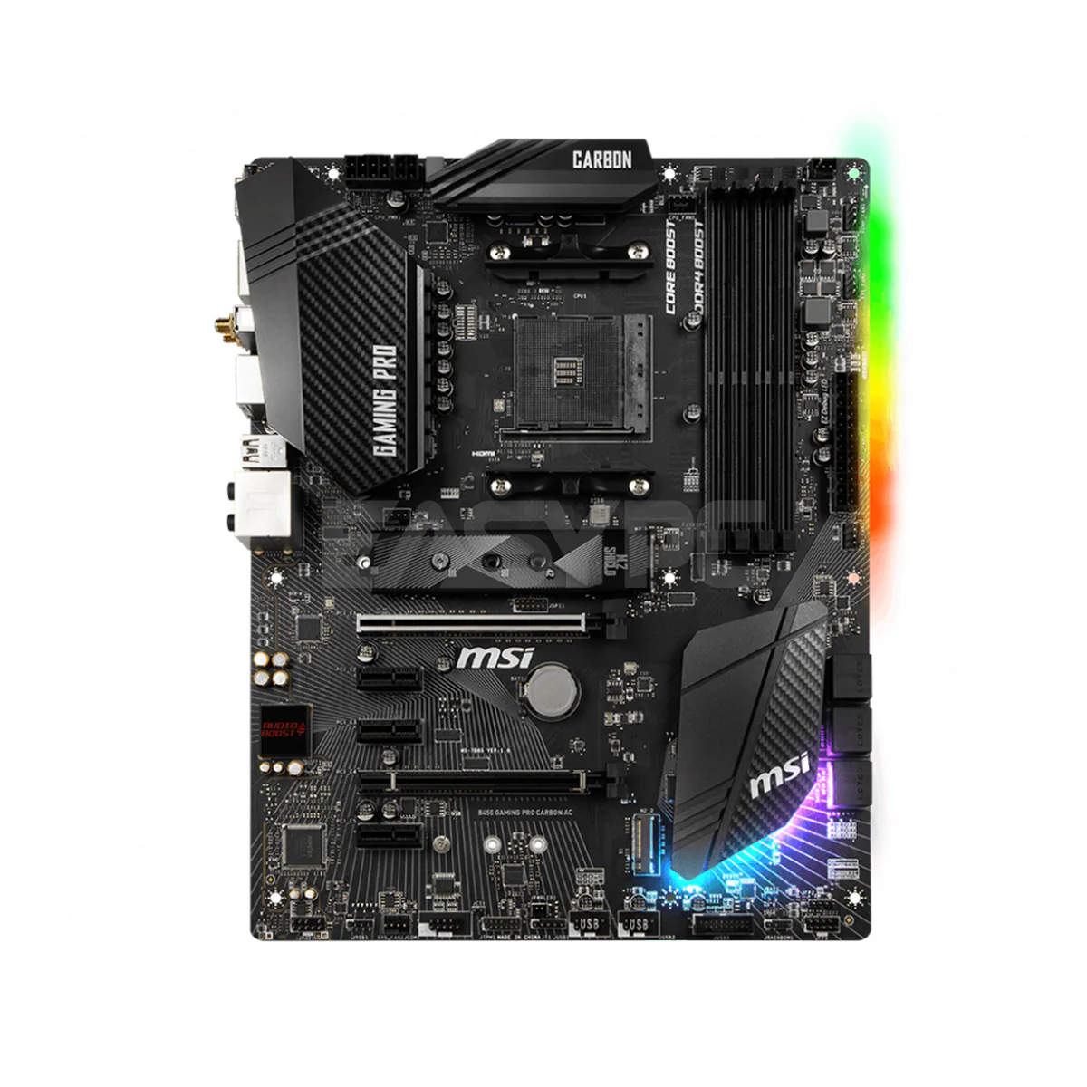 MSI B450 Gaming Pro Carbon AC Motherboard Socket Am4 Ddr4 - Image 2