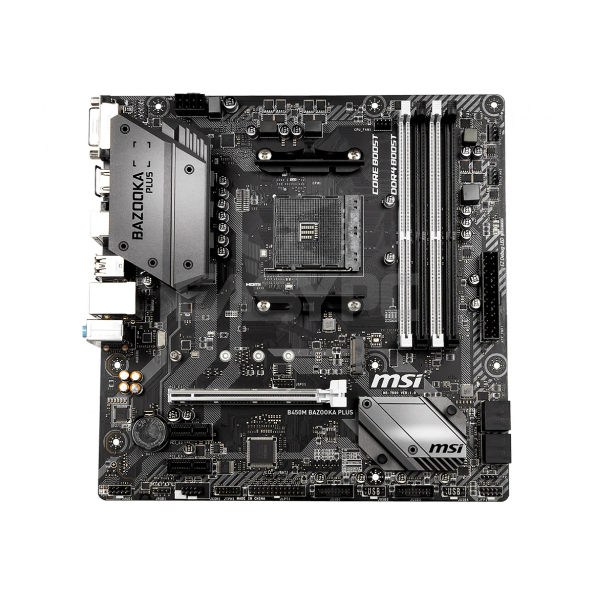 MSI B450M Gaming Plus Motherboard Socket Am4 Ddr4 - Image 2