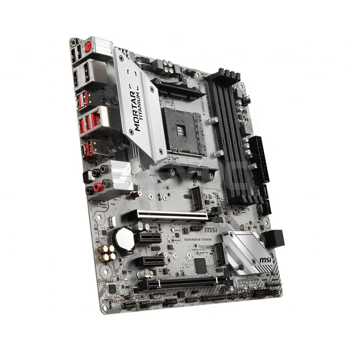 MSI B450m Mortar Titanium Motherboard Socket Am4 Ddr4 - Image 3