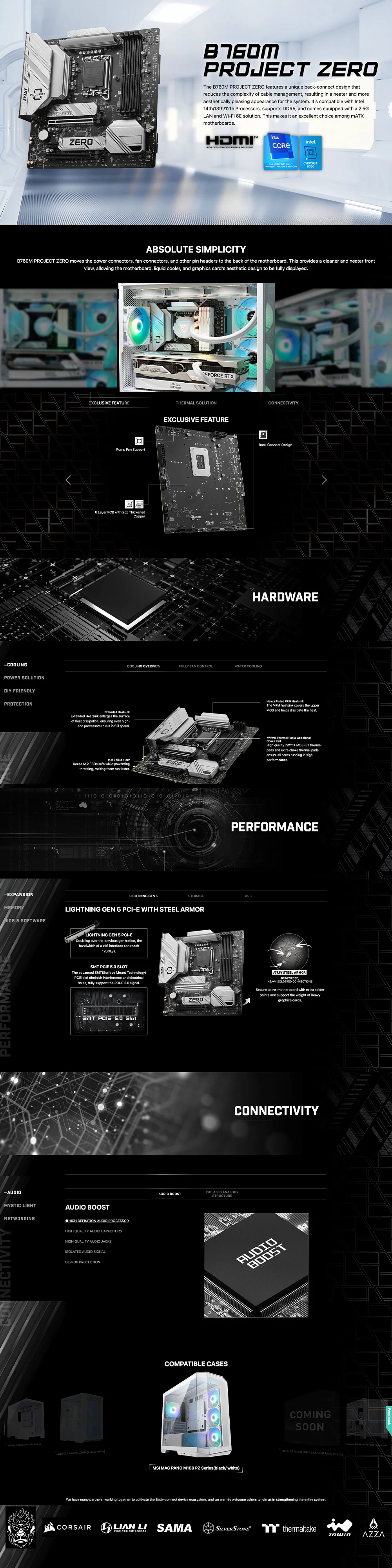 MSI B760M Project Zero DDR5 LGA1700 Motherboard - Image 6