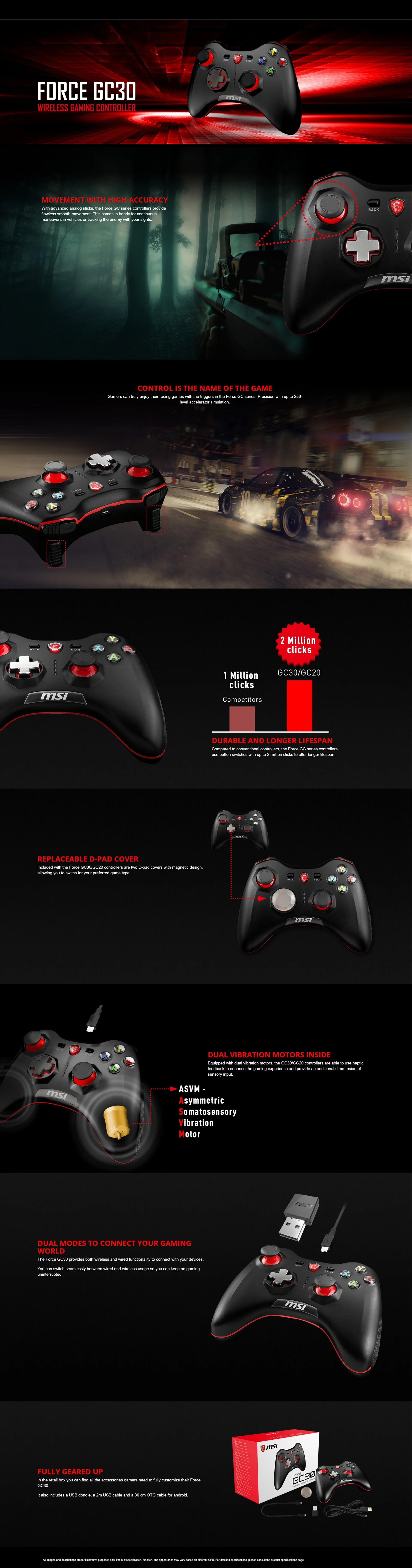 MSI Force GC30 Wireless Gamepad - Image 6