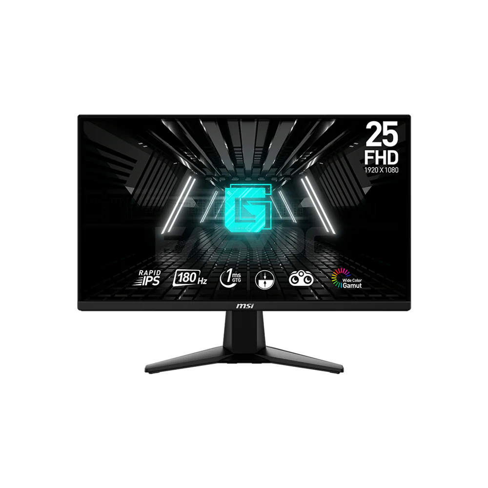 MSI G255F 24.5" 180HZ 1MS FHD RAPID IPS Gaming Monitor