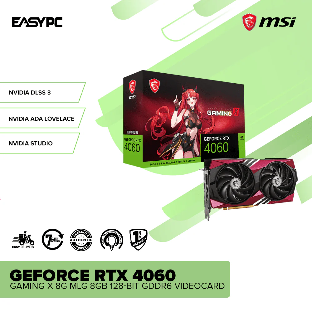 MSI NVIDIAÂ® GeForce RTXÂ™ 4060 Gaming  X 8G MLG 8GB 128-bit GDDR6 Videocard - Image 2