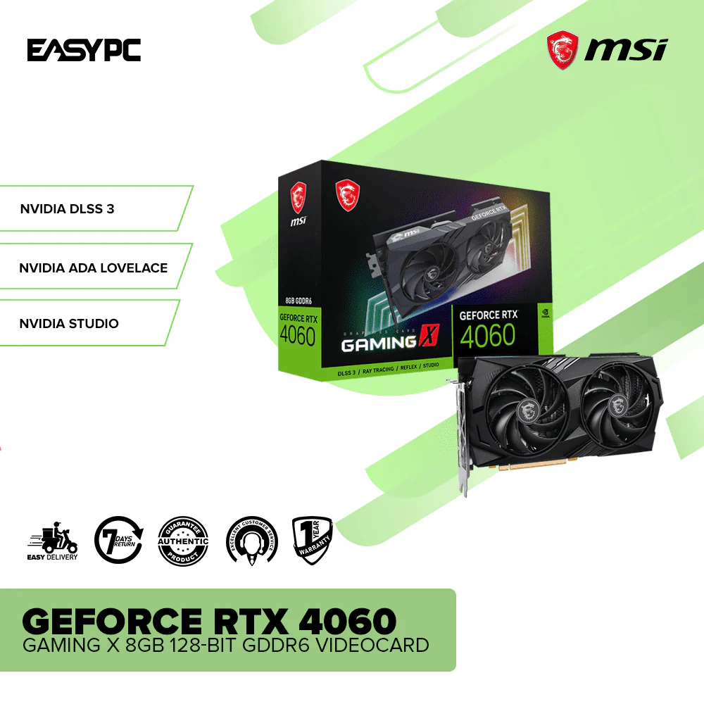 MSI NVIDIA® GeForce RTX™ 4060 Gaming X 8GB 128-bit GDDR6 Videocard - Image 2