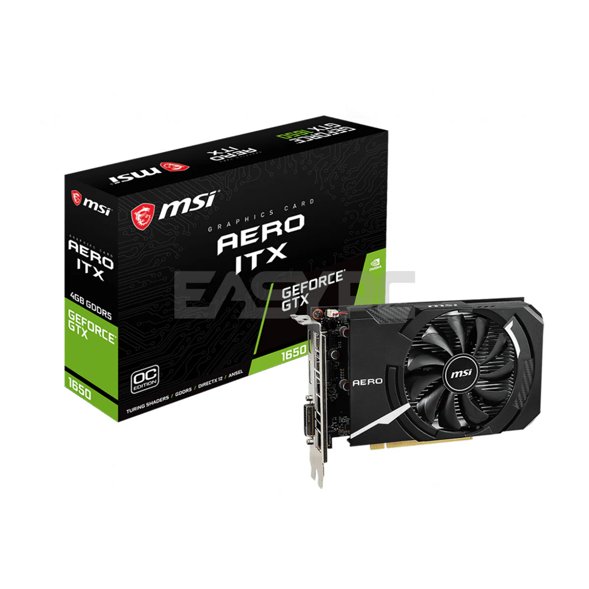 MSI NVIDIA® GeForce GTX™ 1650 Aero ITX OC Videocard 4GB 128bit GDDR5