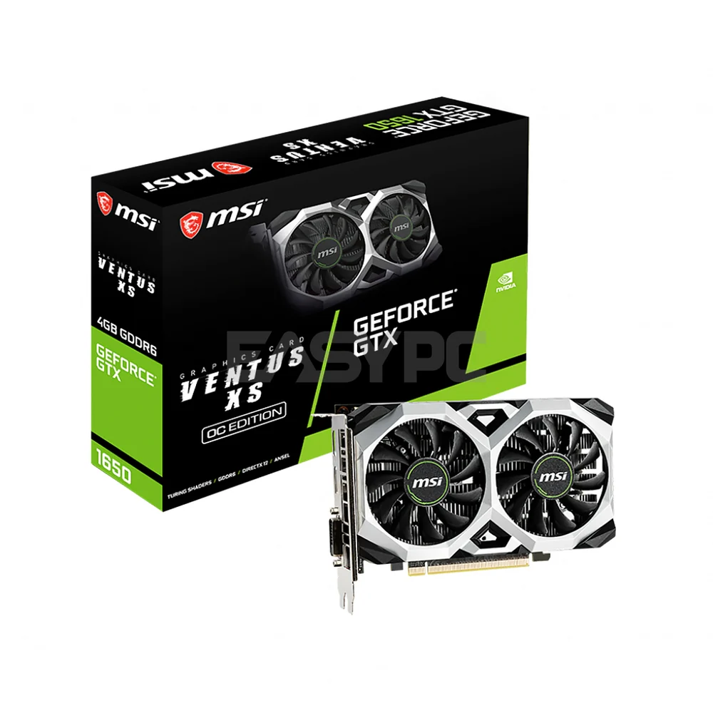 MSI NVIDIA® GeForce GTX™ 1650 D6 Ventus XS OC/XC OC V3 4gb 128bit GDdr6 Gaming Videocard