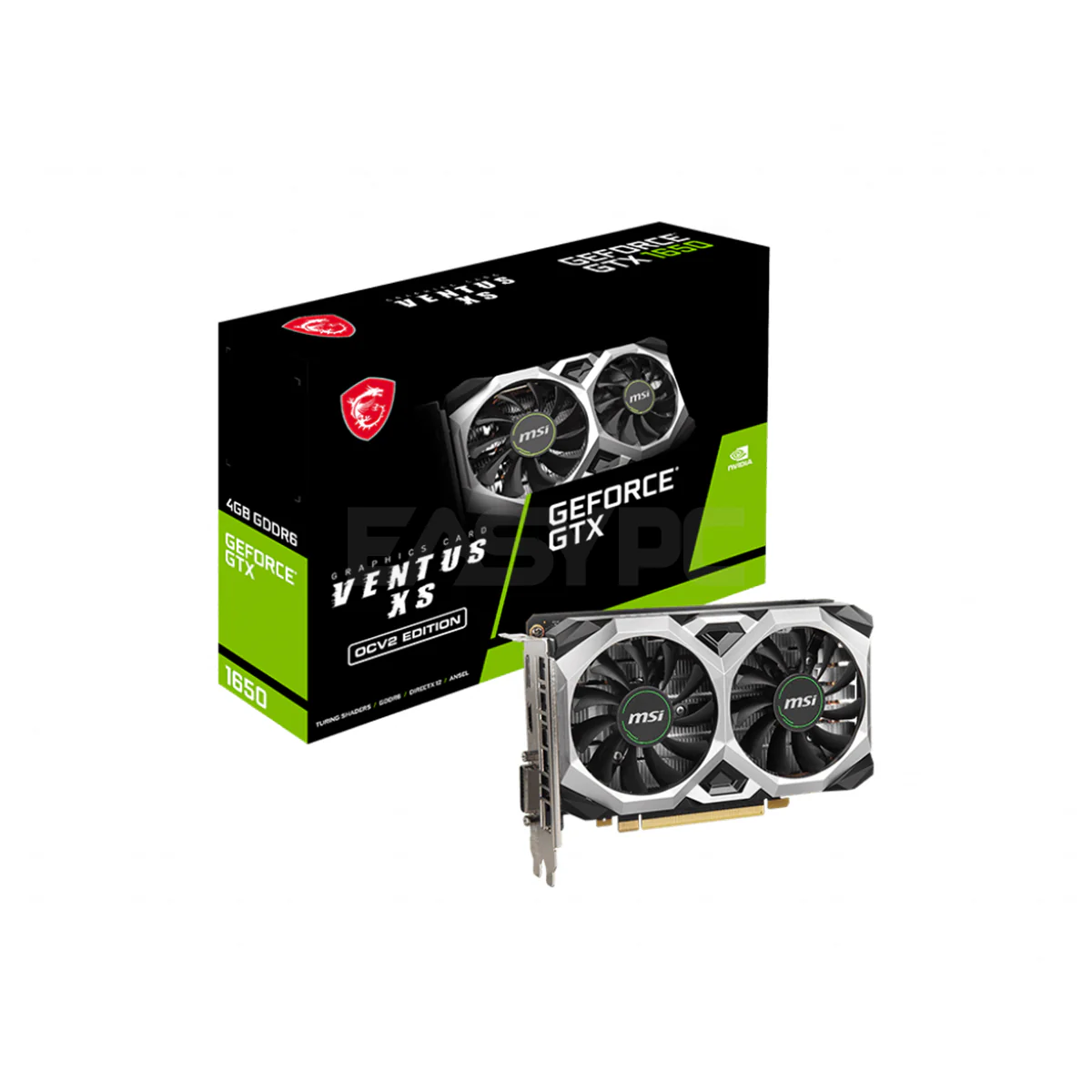 MSI NVIDIA® GeForce GTX™ 1650 D6 Ventus XS OCv2 4gb 128bit GDdr6 Gaming Videocard
