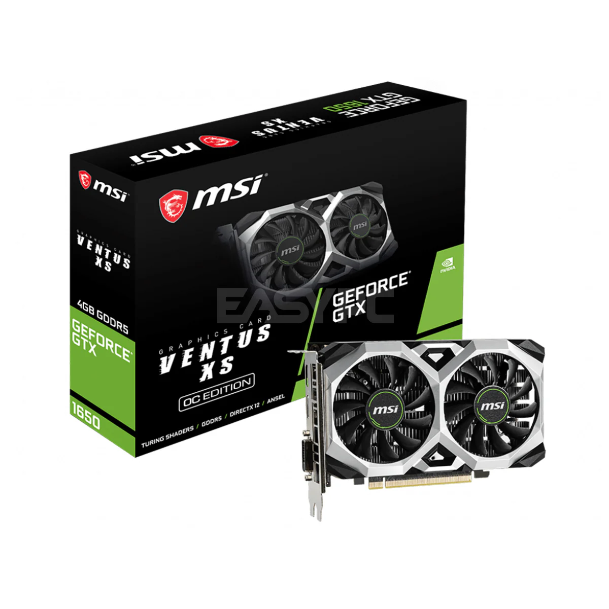 MSI NVIDIA® GeForce GTX™ 1650 Ventus Xs OC Videocard 4gb 128bit GDr5