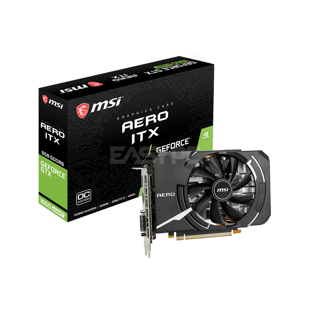MSI NVIDIAÂ® GeForce GTX 1660 Super Aero ITX OC Videocard 6gb 192bit GDdr6