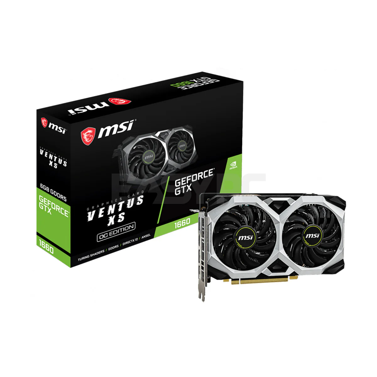 MSI NVIDIA® GeForce GTX 1660 Ventus Xs OC 6gb 192bit GDr5 Gaming Videocard