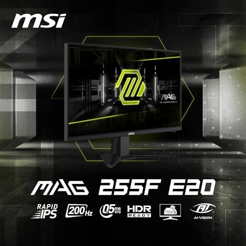 MSI MAG 255F E20 24.5" FHD 200Hz Rapid IPS Gaming Monitor - Image 2