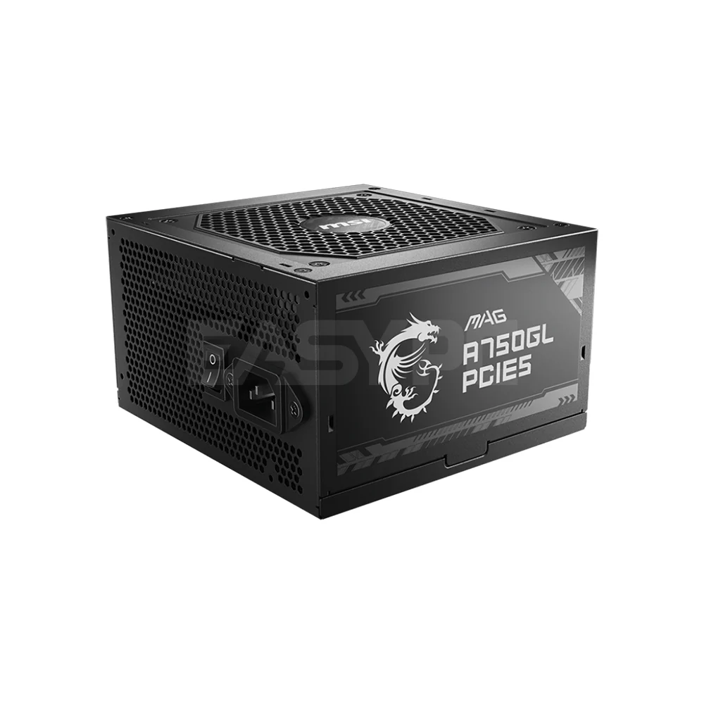 MSI MAG A750GL 750Watts PCIE5 80+ Full Modular Power Supply Gold