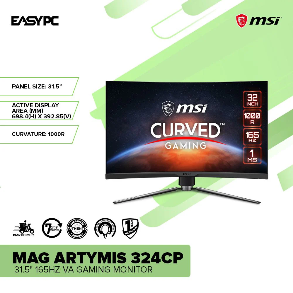 MSI MAG ARTYMIS 324CP 31.5" 165Hz VA Gaming Monitor - Image 2