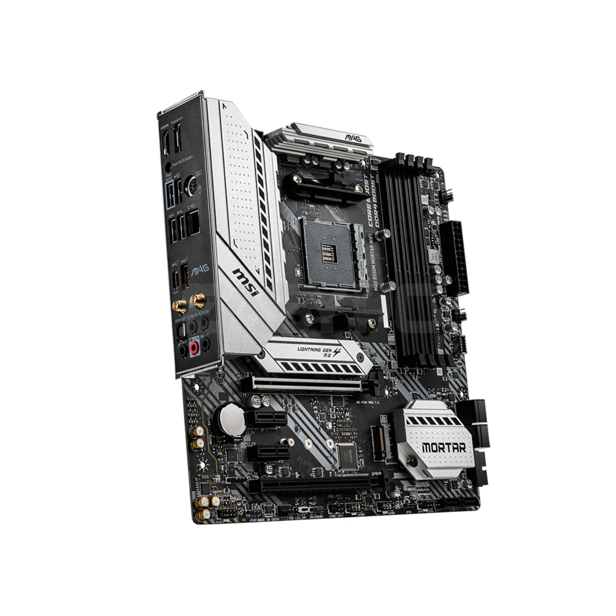 MSI MAG B550M Mortar Max Wi-Fi Micro-ATX MAG Series Socket Am4 Ddr4 Gaming Motherboard - Image 4