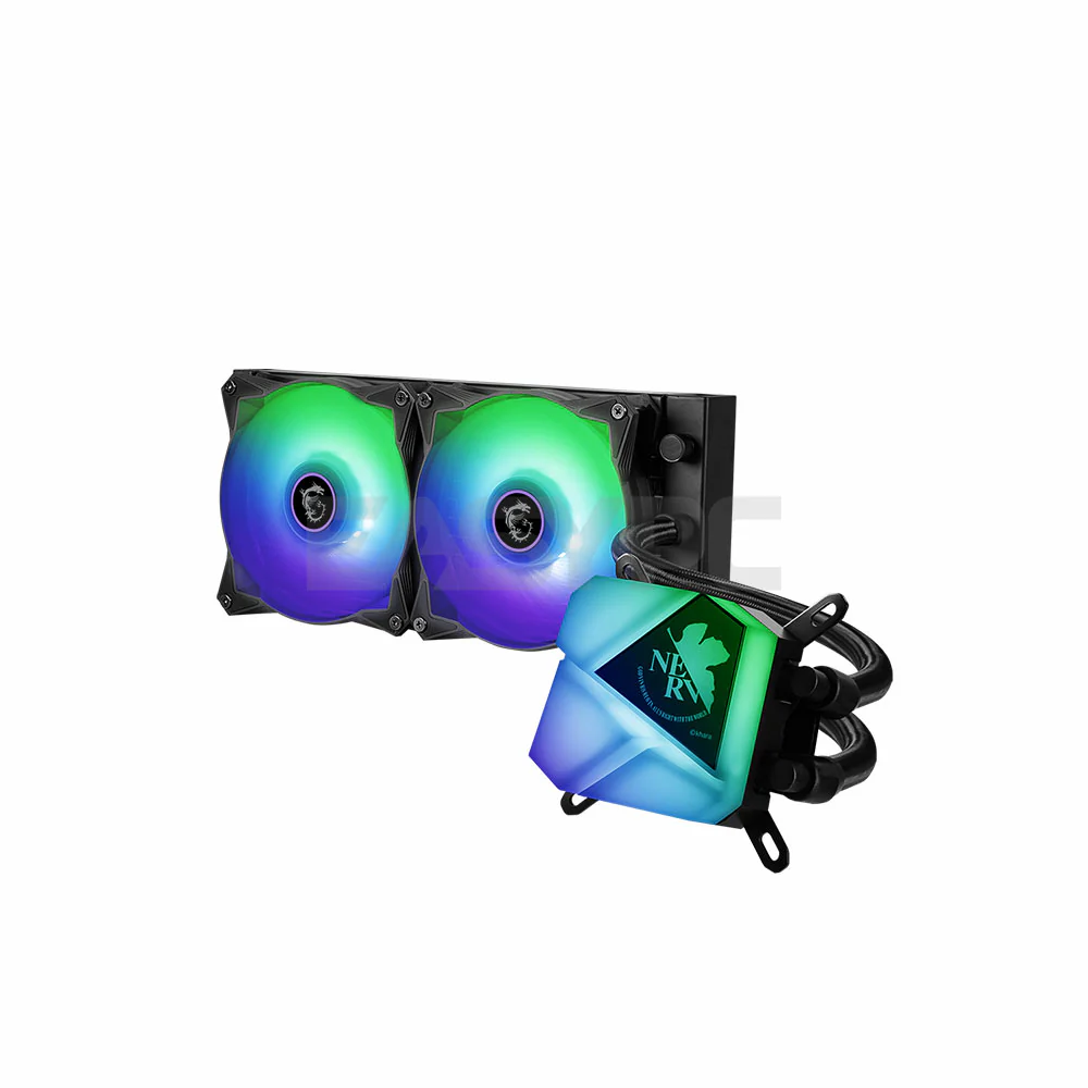 MSI MAG CORELIQUID C240 EVA e-PROJECT AIO RGB Dual Fan Optimal Liquid Cooling