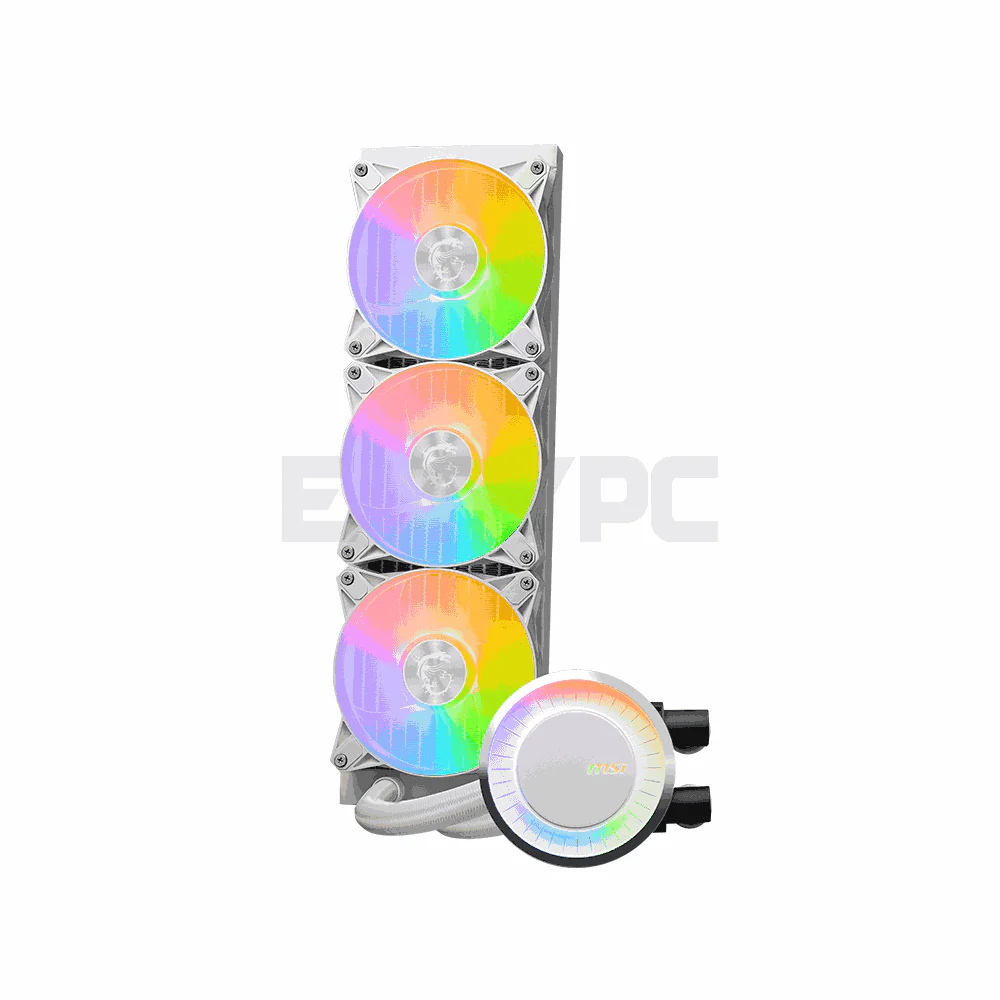 MSI MAG Coreliquid E360 CPU Liquid Cooler White - Image 4