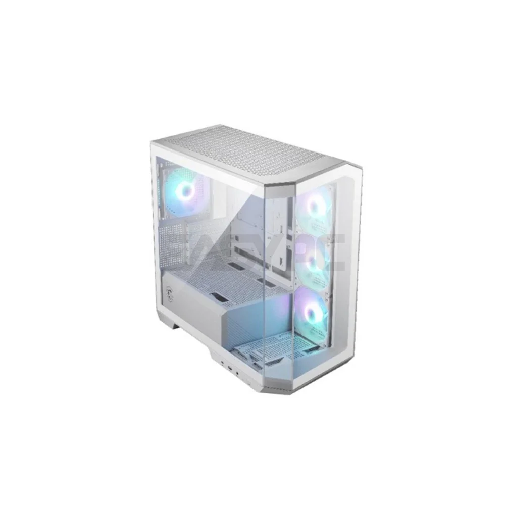 MSI MAG PANO 100R Project Zero Micro ATX PC Case White - Image 4