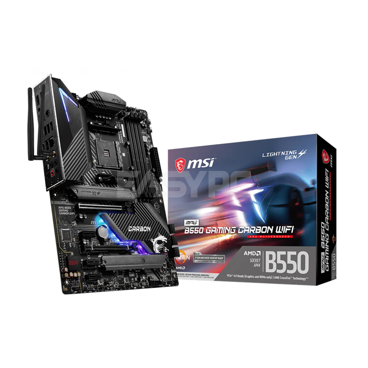 MSI MPG B550 Gaming Carbon Wifi Socket Am4 Ddr4 Motherboard