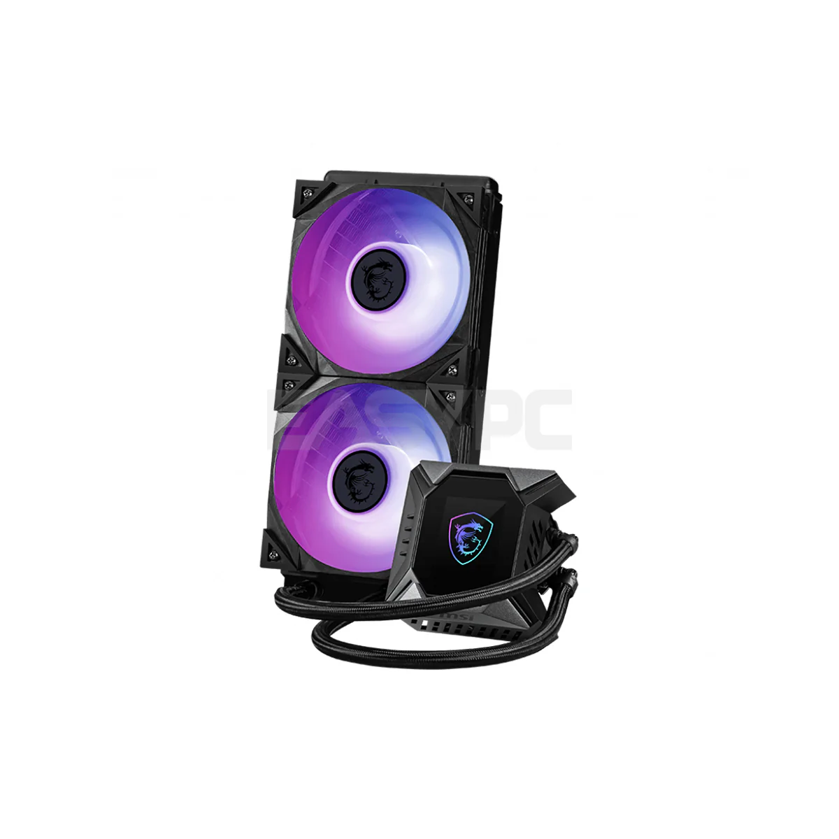 MSI MPG CORELIQUID K240 AIO     Evaporation Proof Tubing, Pump Embedded Fan, ARGB Liquid Cooling w/ Display  CPU Cooling - Image 5