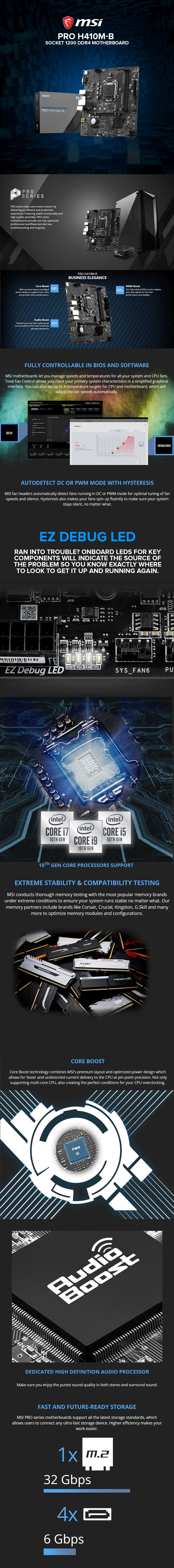 MSI PRO H410M-B Socket 1200 Ddr4 Motherboard - Image 6