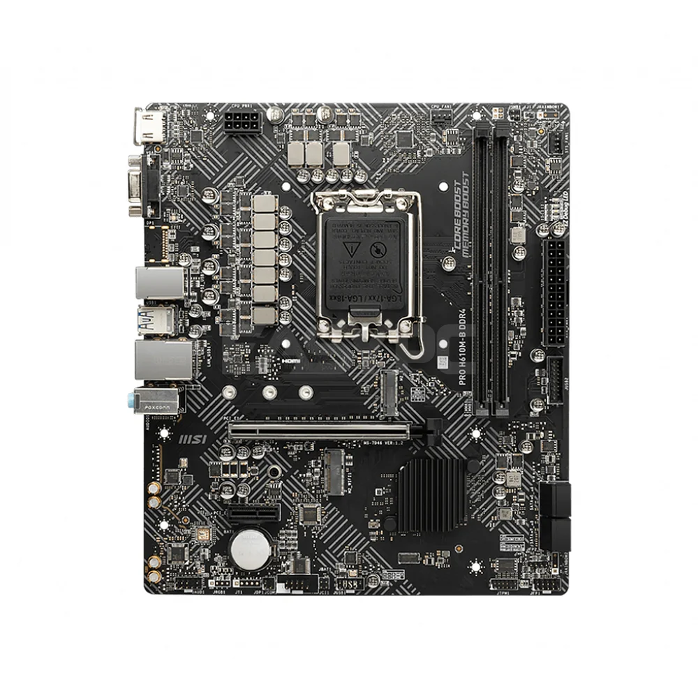 Msi PRO H610M-B Socket LGA 1700, Core Boost, Audio Boost, Memory Boost Ddr4 Motherboard - Image 3