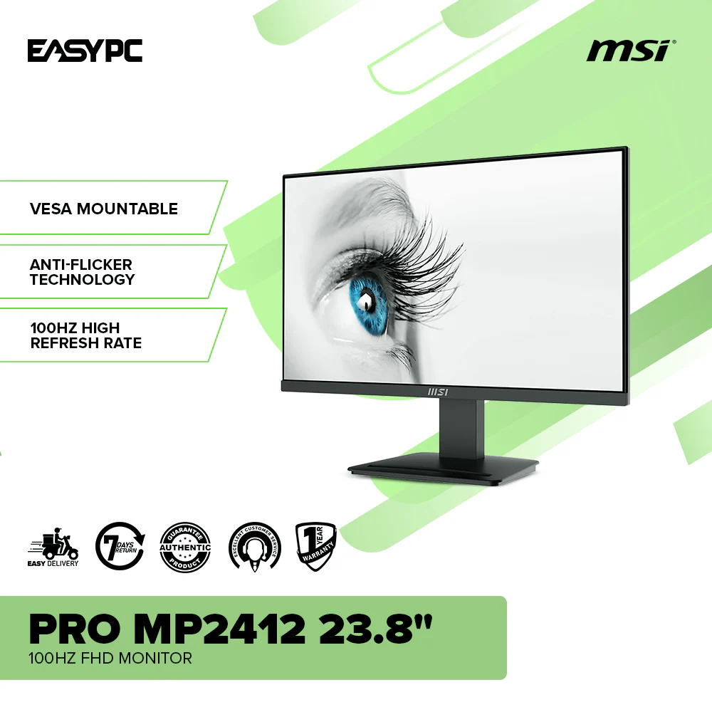 MSI PRO MP2412 23.8" 100Hz FHD Monitor - Image 2
