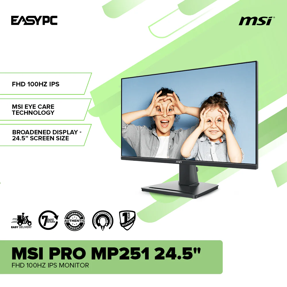 MSI PRO MP251 24.5" FHD 100HZ IPS Monitor - Image 2