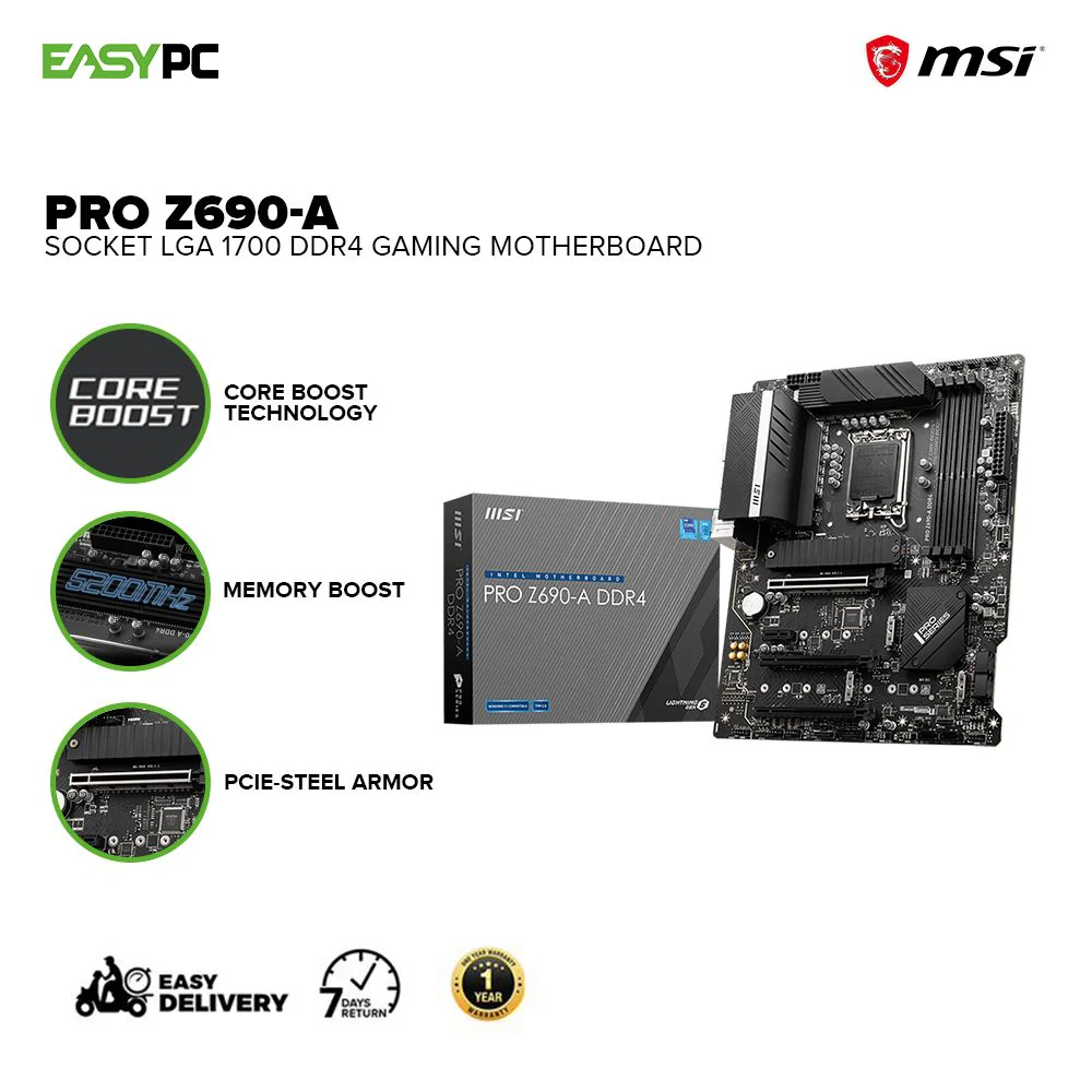 MSI Pro Z690-A Socket LGA 1700 Ddr4 Gaming Motherboard - Image 2