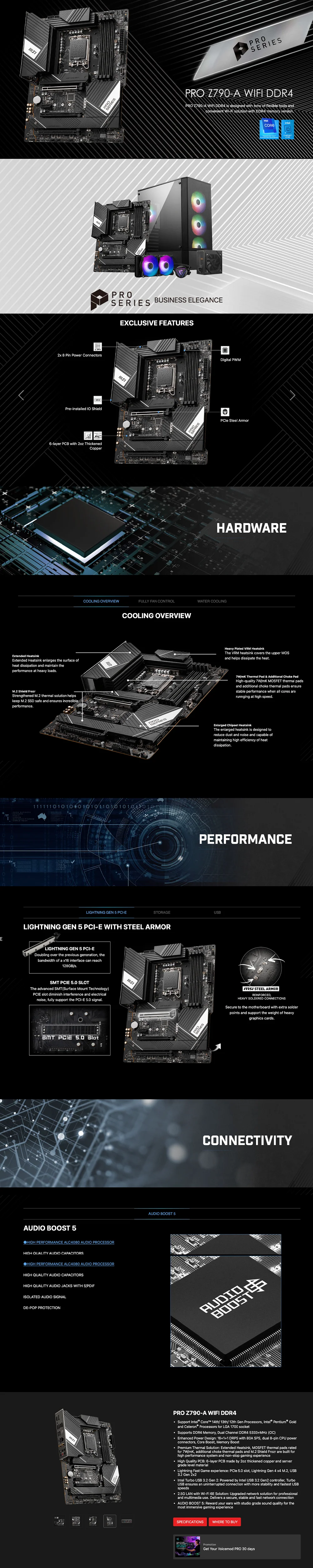 MSI Pro Z790-A WIFI DDR5 Motherboard - Image 6