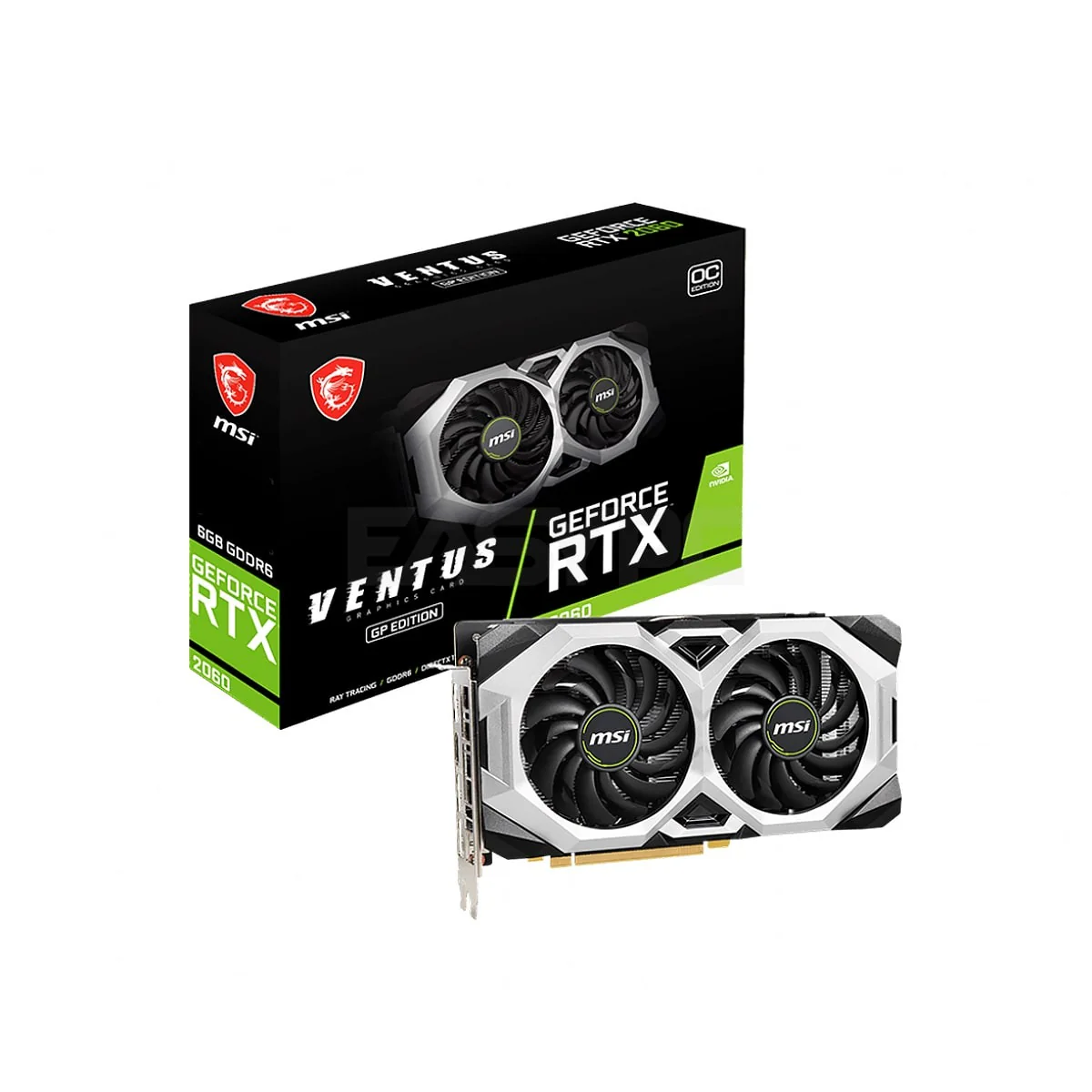 Msi NVIDIAÂ® GeForce RTXÂ™ 2060 Ventus GP OC 6gb 192bit GDdr6 Gaming Videocard