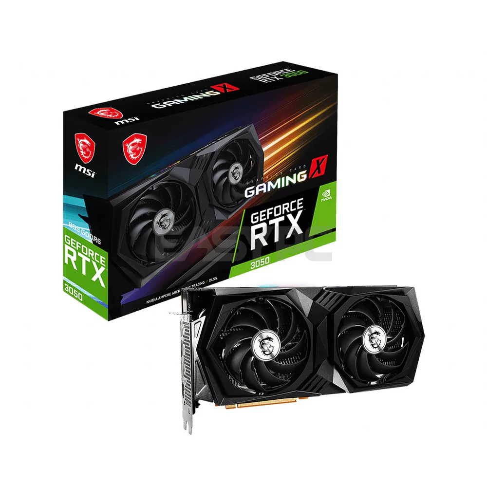 Msi NVIDIA® GeForce RTX™ 3050 Gaming X 8gb 128bit RGB Mystic Light TWIN FROZR 8 GDdr6 Gaming Videocard