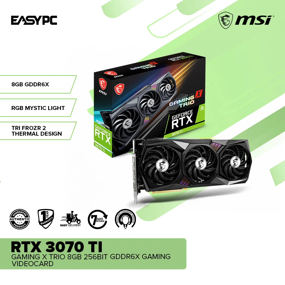 MSI NVIDIA® GeForce RTX™ 3070 or RTX™ 3070 Ti Gaming X Trio 8GB 256bit GDDR6X Gaming Videocard - Image 7