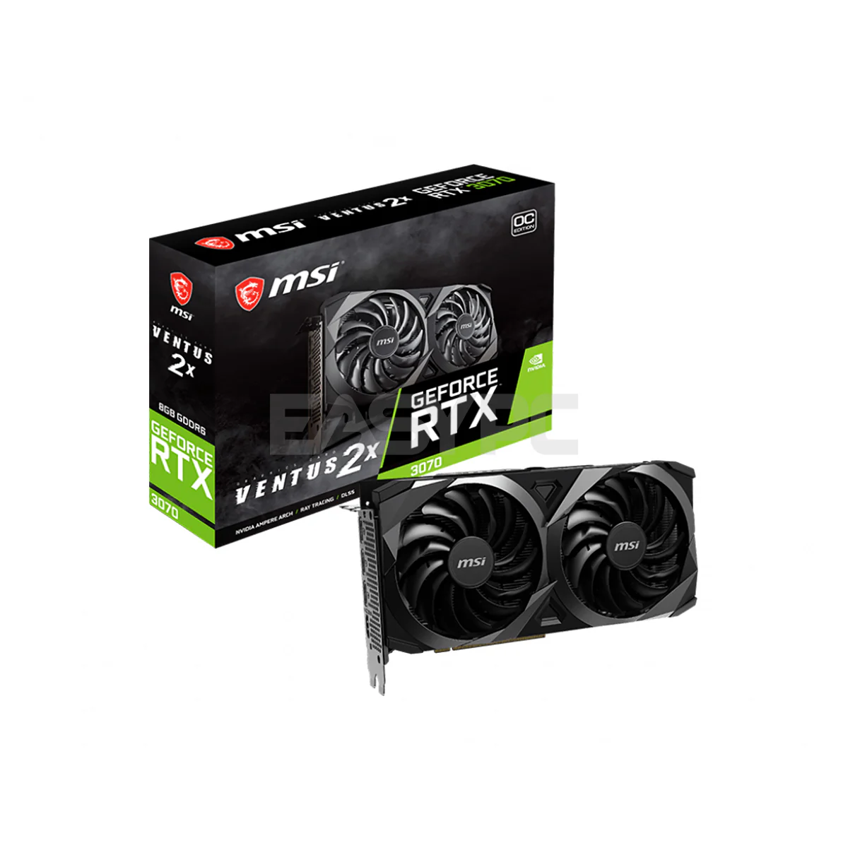 MSI NVIDIAÂ® GeForce RTXÂ™ 3070 Ventus 2X OC 8gb 256bit GDdr6 Gaming Videocard