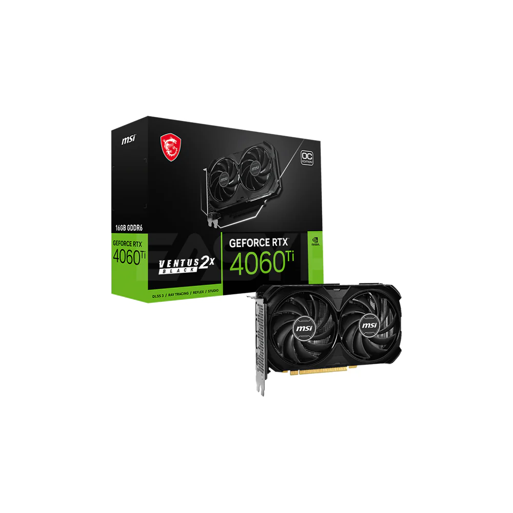 MSI NVIDIAÂ® GeForce RTXÂ™ 4060TI Ventus 2X OC 16G 128bit GDDR6 Videocard