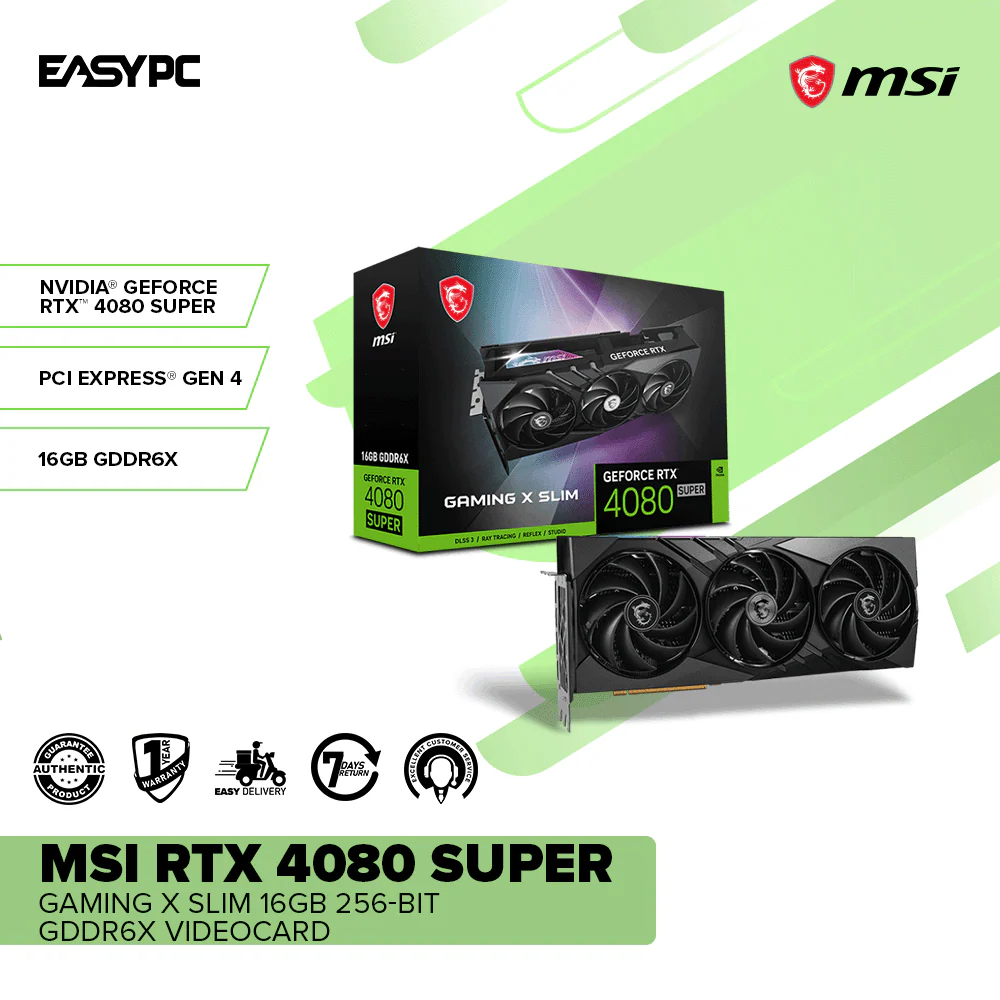 MSI RTX 4080 Super Gaming X Slim 16GB 256-Bit GDDR6X Videocard - Image 2