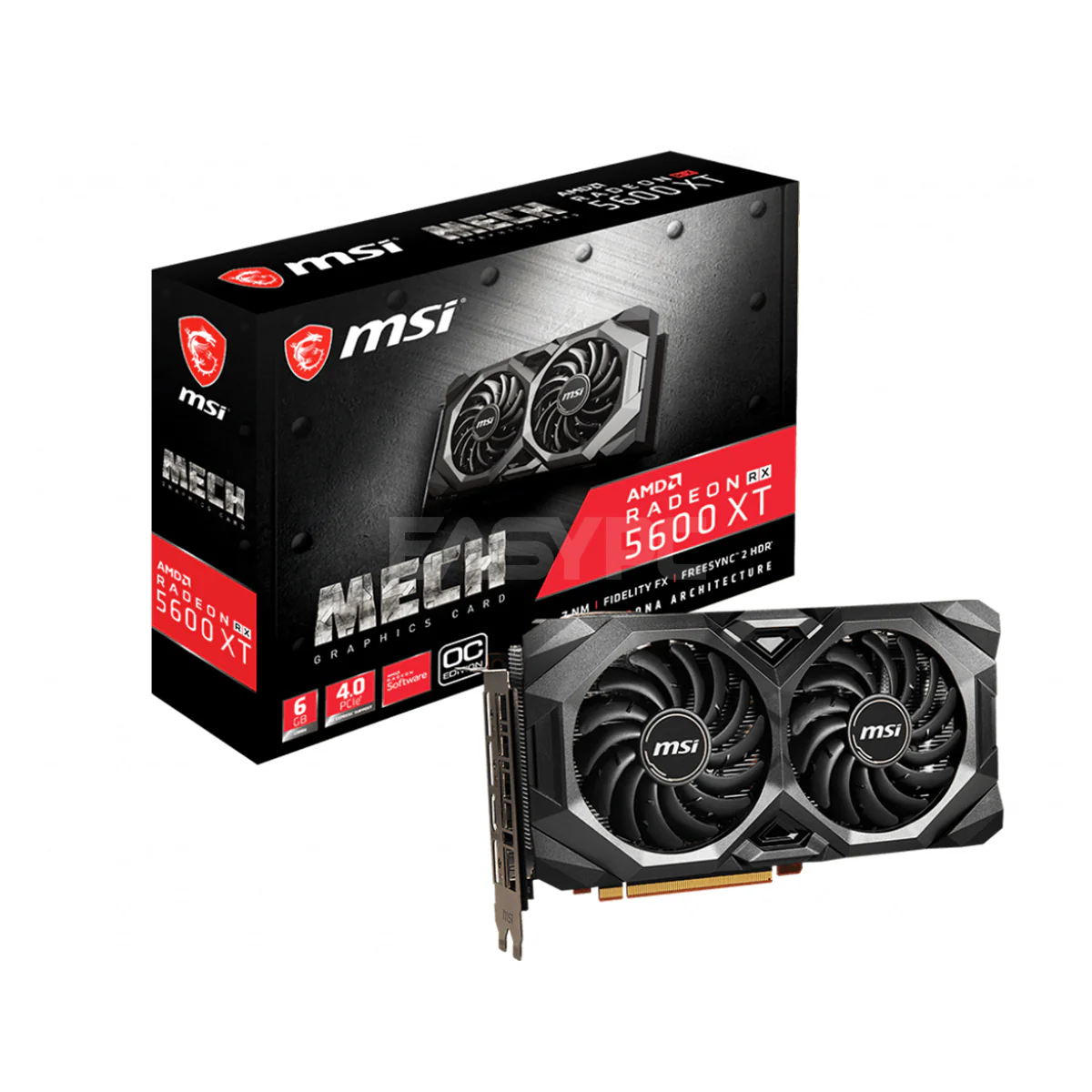MSI Rx 5600XT Mech OC Gaming Videocard 6GB 192bit GDdr6