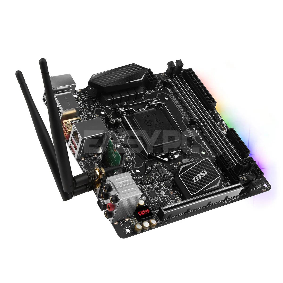 MSI Z270i Gaming Pro Carbon AC Socket 1151 Ddr4 Motherboard