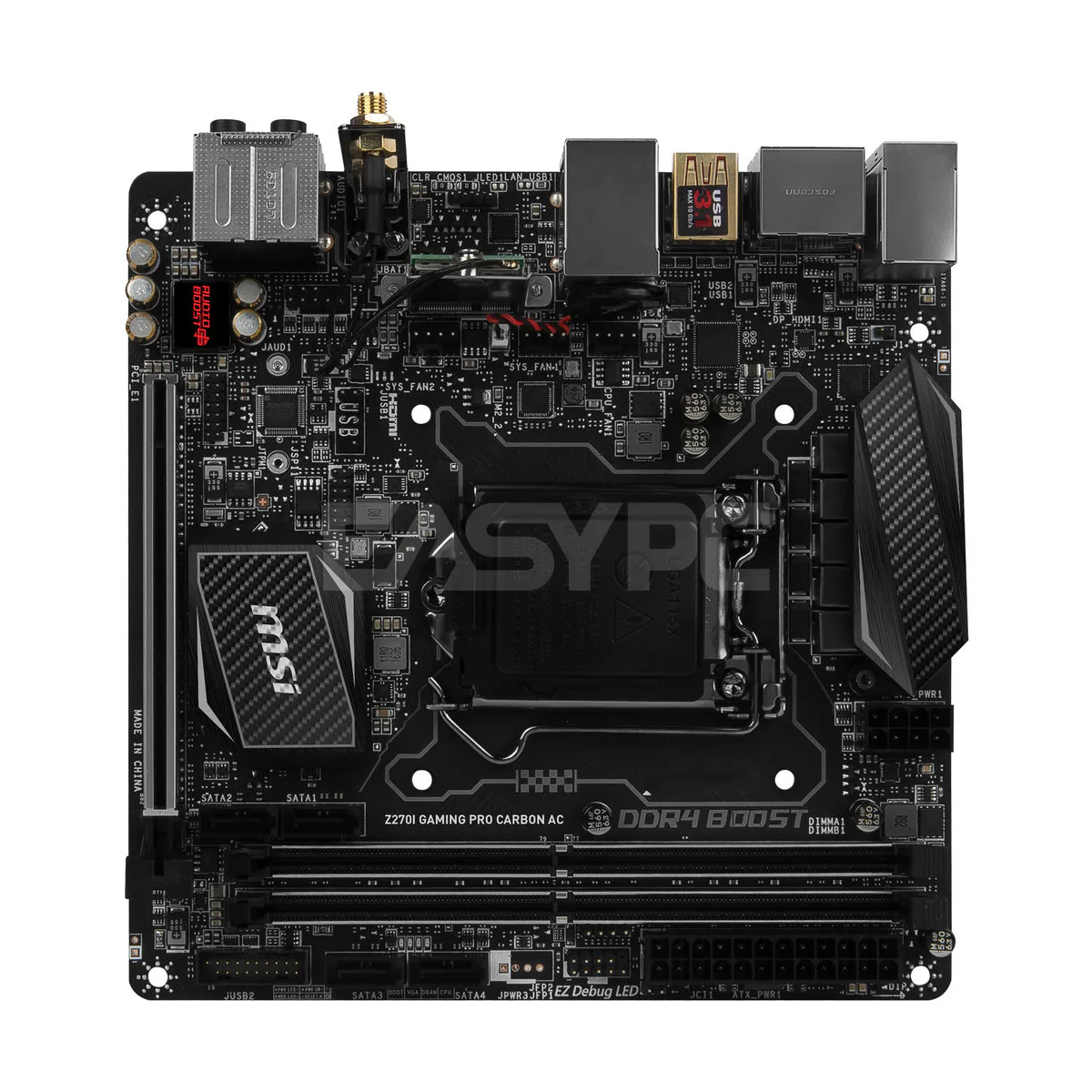 MSI Z270i Gaming Pro Carbon AC Socket 1151 Ddr4 Motherboard - Image 2